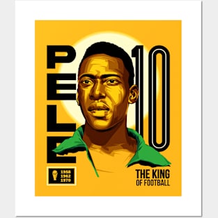 Pelé The King Posters and Art